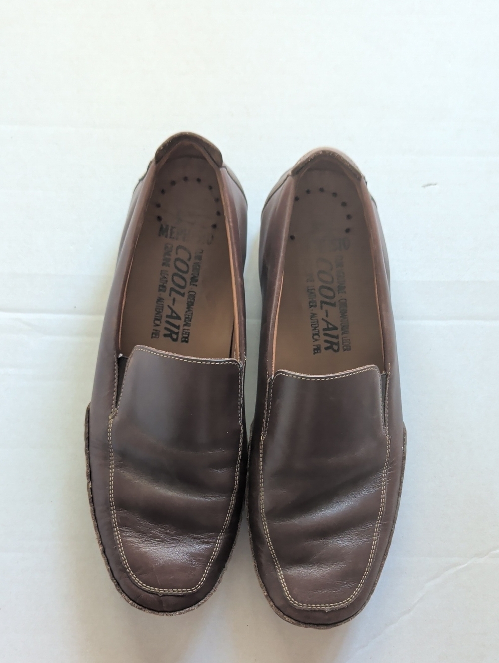 Mephisto Men's Dark Brown Leather Slip-On Loafers